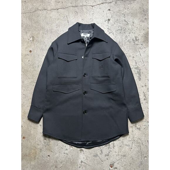 MAISON MARGIELA MM6 KIDS Teen Unisex Chore Coat Jacket Wool 14A €320 MSRP NWT - Picture 2 of 13